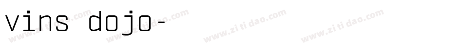 vins dojo字体转换